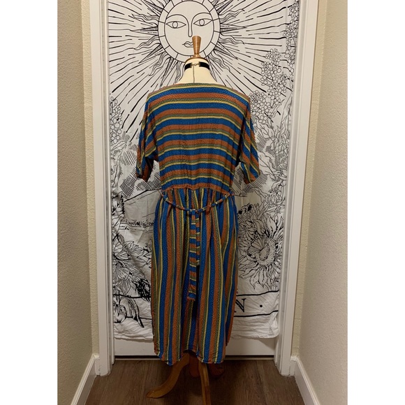 🌈 SOLD Amazing Vintage stripes dress - Picture 6 of 11